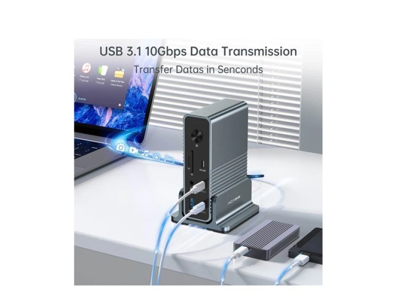 Acasis DS-7A15 15-in-1 4K 60Hz USB C Desktop Docking Station