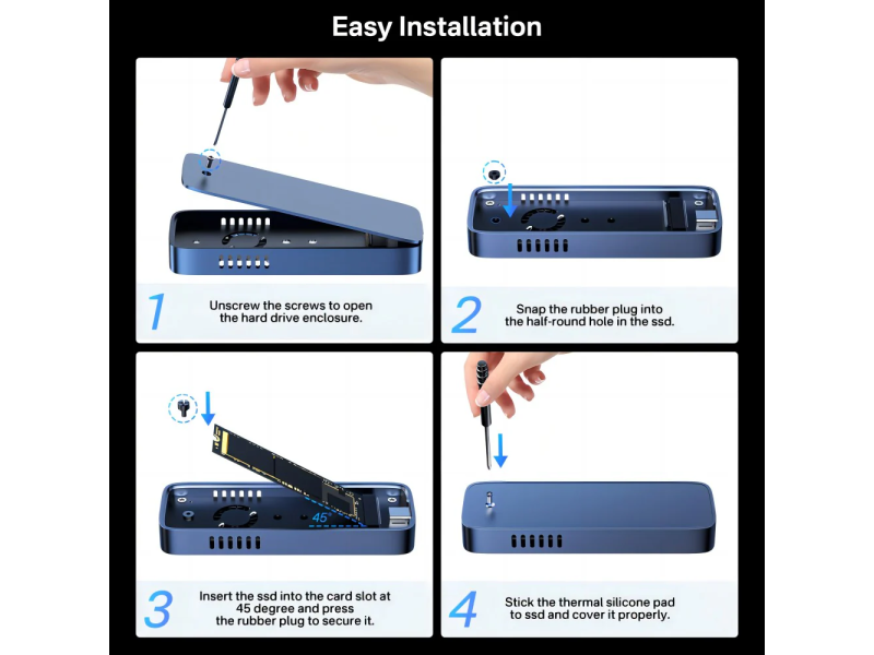 Acasis EC-6608Air 10Gbps M.2 NVMe SSD Enclosure