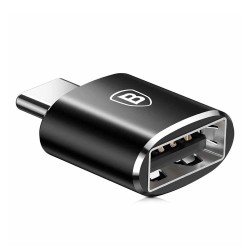 BASEUS MINI USB FEMALE TO TYPE-C MALE OTG ADAPTER CONVERTER