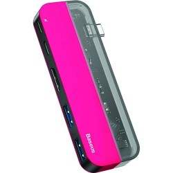 BASEUS Transparent Series Single Type-C Multifunctional HUB Adapter 6 in 1