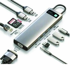 Baseus Metal Gleam Series 11-in-1 Multifunctional Type-C HUB CAHUB-CT0G