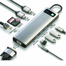 Baseus Metal Gleam Series 11-in-1 Multifunctional Type-C HUB CAHUB-CT0G