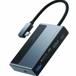 Baseus Type C HUB to 4K HD TF/SD Card Reader PD 100W USB 3.0 Splitter Docking Station