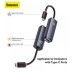 BASEUS LITE SERIES 1000MBPS ETHERNET ADAPTER USB-C / TYPE-C TO RJ45 LAN PORT (GREY)