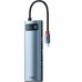 Baseus Metal Gleam Series 8-in-1 Multifunctional Type C HUB Docking Station CAHUB-CV0G