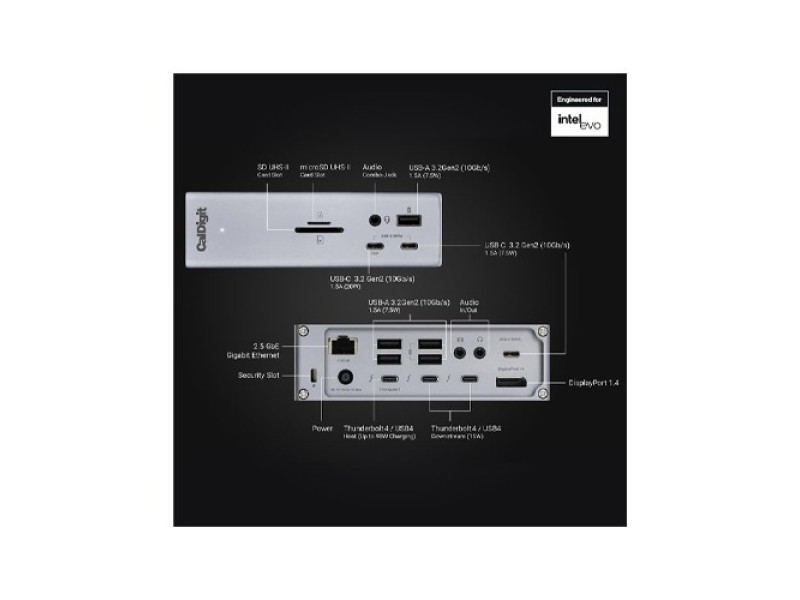 CalDigit TS4 Thunderbolt 4 Dock Station CalDigit TS4 Thunderbolt 4 Dock Station