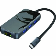 HOCO HB16 USB Hubs Type-C to USB3.0*3 HDMI PD RJ45 Adapter Converter