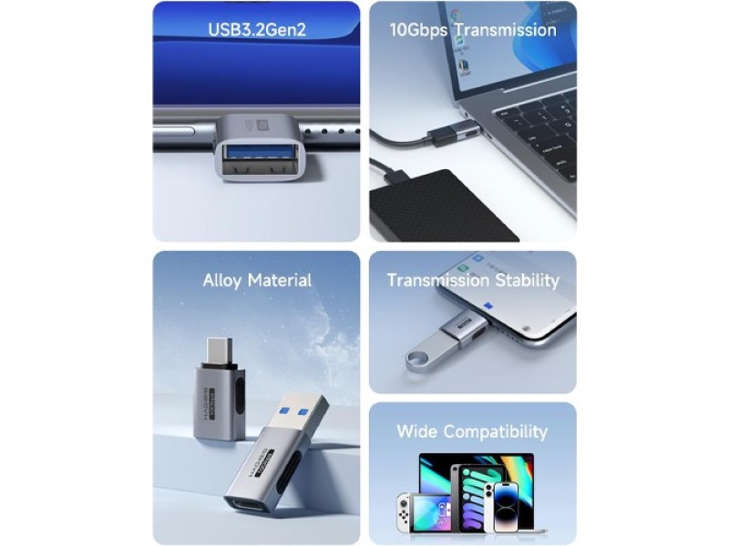 HAGIBIS TUA02 TYPE C TO USB 3.2 FEMALE ADAPTER