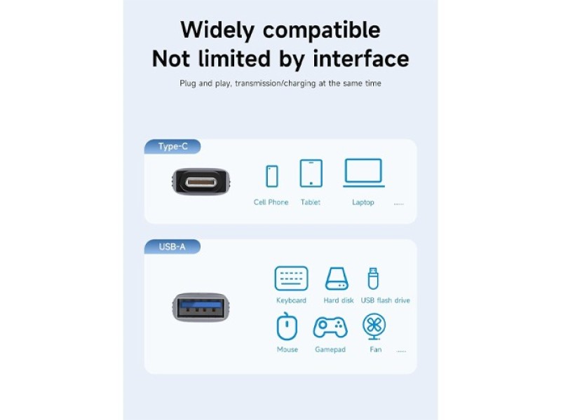 HAGIBIS TUA02 TYPE C TO USB 3.2 FEMALE ADAPTER