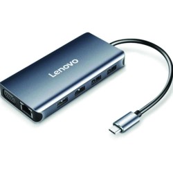 Lenovo LX0808 Multifunctional 8-in-1 Type-C Hub Docking Station Lenovo LX0808 Multifunctional 8-in-1 Type-C Hub Docking Station