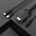 MT-VIKI HDMI to VGA Cable Adapter Converter with USB & 3.5mm Audio Male