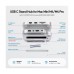 PULWTOP Mac Mini M4/M4 Pro Hub Stand Dock with M.2 SSD Enclosure