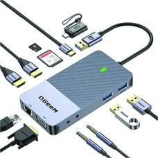 QGEEM USB 3.0 WITH 2K 3 DISPLAY DOCKING STATION D3908