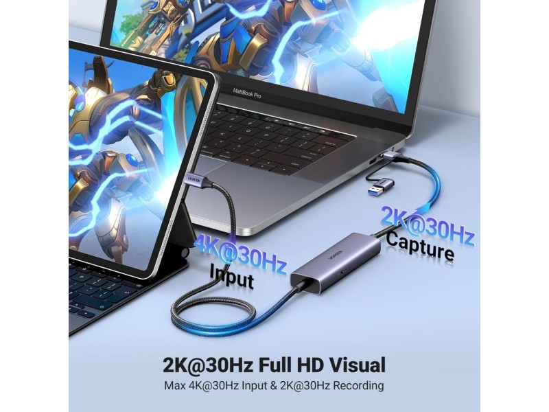 UGREEN 2K/1080P USB-C Video Capture Card UGREEN 2K/1080P USB-C Video Capture Card
