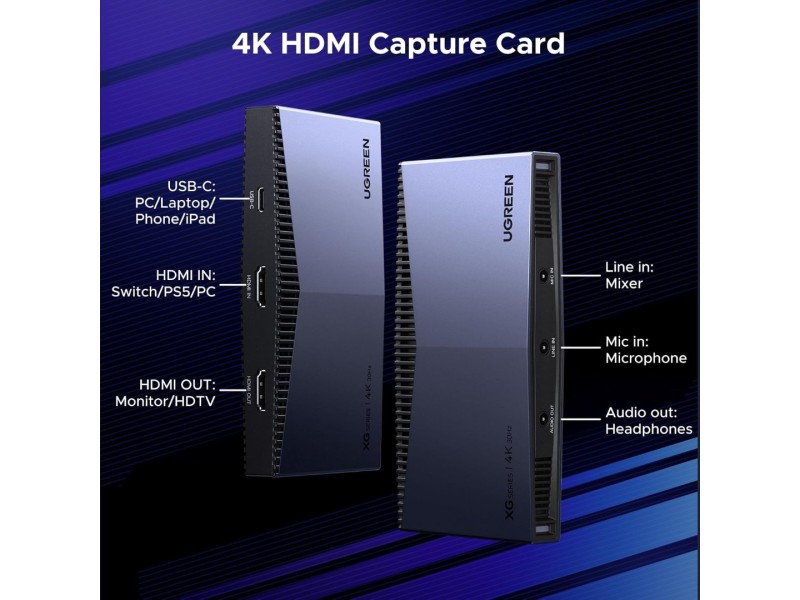 UGREEN XG501 (65518) 4k HDMI CAPTURE CARD