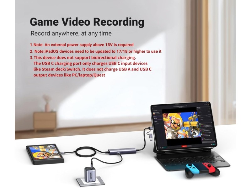 UGREEN 2K/1080P USB-C Video Capture Card UGREEN 2K/1080P USB-C Video Capture Card