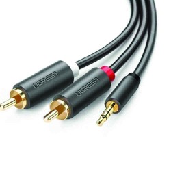 UGREEN 3.5MM  MALE TO 2RCA CABLE 3M(10512)