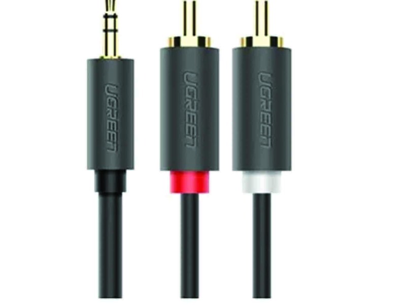 UGREEN 3.5MM TO 2RCA M/M AUDIO CABLE 5M(10513)