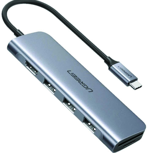 UGREEN 6-IN-1 4K USB-C MULTIFUNCTION ADAPTER CM195 (70410)