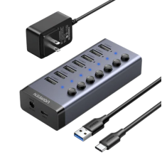 UGREEN 7 in 1 POWERED SWITCH USB 3.0 HUB (30778)