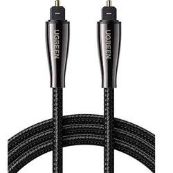 UGREEN TOSLINK OPTICAL SPDIF ZINC ALLOY SOUND CABLE 2M (70896)