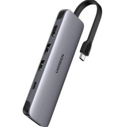 UGREEN USB-C 6IN1 MULTIFUNCTIONAL HUB-GREY 50771