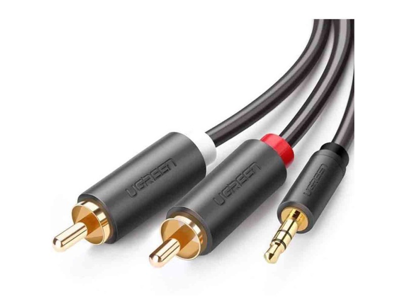 UGREEN 3.5MM TO 2RCA M/M AUDIO CABLE 5M(10513)