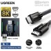 UGREEN 80602 3M 8K 60Hz 4K 120Hz HDMI 2.1 ULTRA HD BLACK CABLE