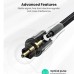 UGREEN TOSLINK OPTICAL SPDIF ZINC ALLOY SOUND CABLE 3M (70897)