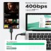 UGREEN US501 (30389) USB-C to USB-C Thunderbolt 4 Cable - 0.8m