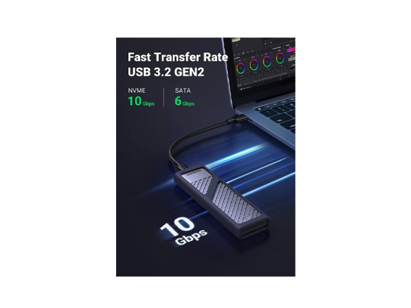UGREEN CM559 M.2 SATA/NVME HARD DRIVE ENCLOSURE (90408)