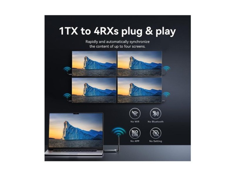 VENTION WIRELESS HDMI TRANSMITTER AND RECEIVER 200M (ADPH0-1)