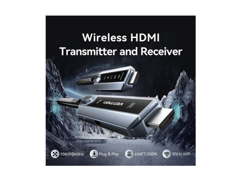 VENTION WIRELESS HDMI TRANSMITTER AND RECEIVER 200M (ADPH0-1)