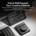 ULANZI D100H Video Editing Keyboard with Dial Knob Wireless Bluetooth Controller