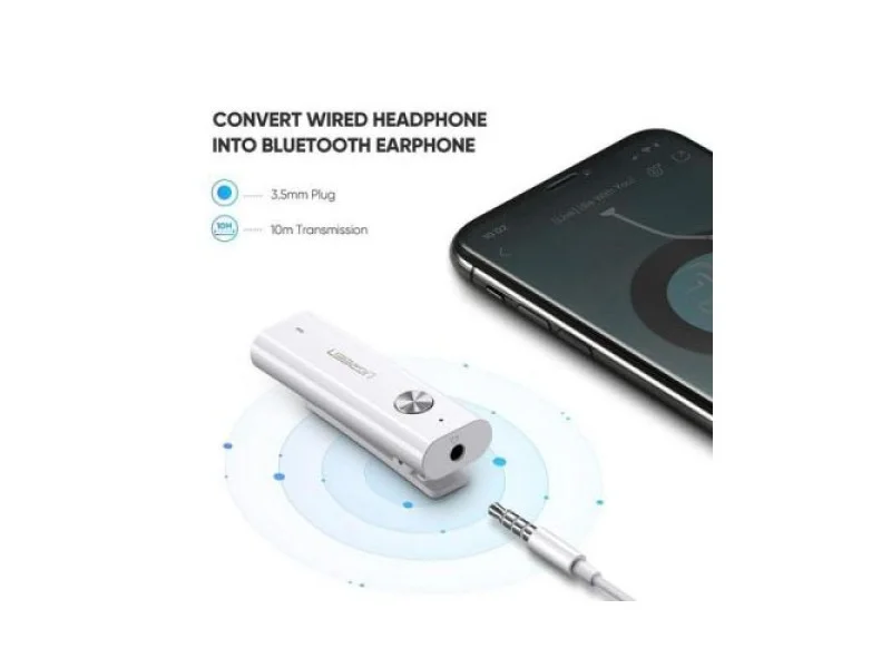 UGREEN BLUETOOTH 5.0 AUDIO RECEIVER WITH 3.5MM AUDIO MIC (40854) UGREEN BLUETOOTH 5.0 AUDIO RECEIVER WITH 3.5MM AUDIO MIC (40854)