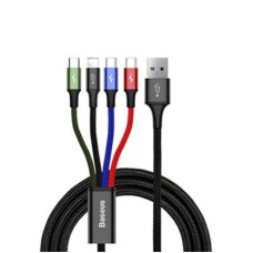 BASEUS 4 IN 1 RAPID SERIES CABLE 2X TYPE-C, LIGHTNING & MICRO USB