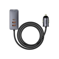 Baseus Share Together PPS Multi-port Fast Charging Car Charger With Extension Cord 120W 3U+1C Baseus Share Together PPS Multi-port Fast Charging Car Charger With Extension Cord 120W 3U+1C
