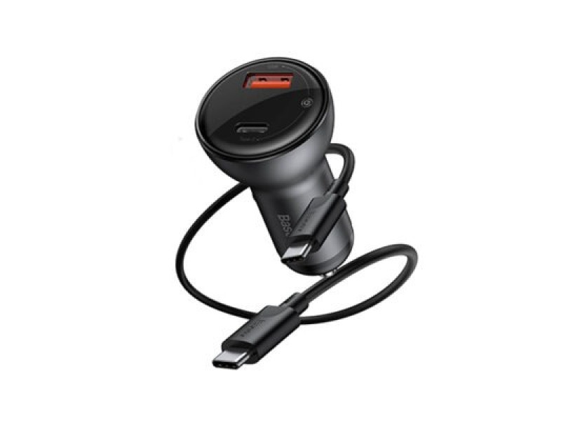 Baseus TZCCBX-C0G Digital Display PPS QC 2xUSB Car Charger
