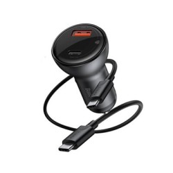 Baseus TZCCBX-C0G Digital Display PPS QC 2xUSB Car Charger Baseus TZCCBX-C0G Digital Display PPS QC 2xUSB Car Charger