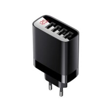 Baseus CCJMHB-B01 Mirror Lake Digital Display 4USB Travel Charger