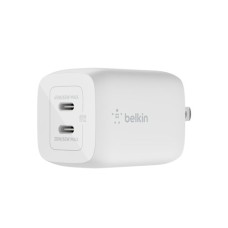 BELKIN BOOSTCHARGE PRO DUAL USB-C GAN WALL CHARGER PPS 65W (WCH013DQWH)