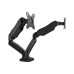 Kaloc KLC V28 17-27 inch LCD/LED Monitor Dual Arm Desk Mount Stand with Height Adjustable Gas Spring