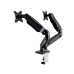 Kaloc KLC V28 17-27 inch LCD/LED Monitor Dual Arm Desk Mount Stand with Height Adjustable Gas Spring