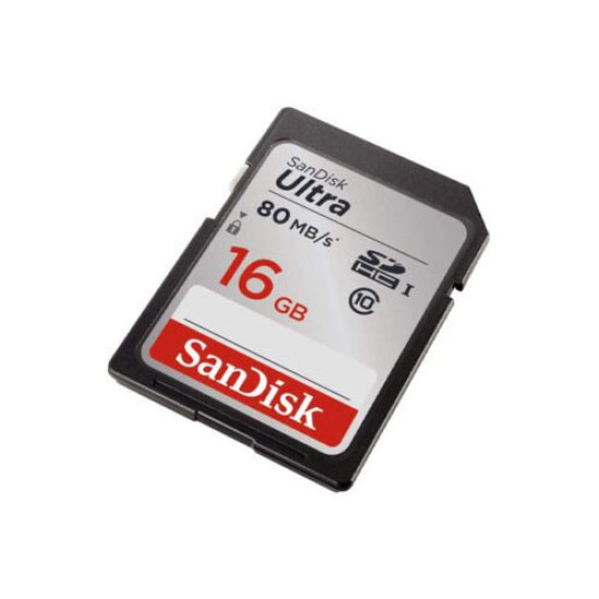 SanDisk Ultra 16GB Class 10 SDHC UHS-I Memory Card
