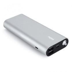 Rapoo P370 13000Mah Duel USB Power Bank Silver