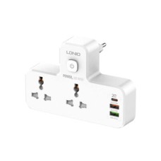 LDNIO Power Strip 2 Port with 2 USB and 1 USB-C PD & QC3.0 EU