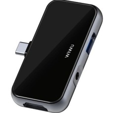 WiWU T5 Pro 4 in 1 USB 3.0 Type C Hub
