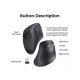 Ugreen MU008 Blutooth Wireless Dual Mode Vertical Mouse