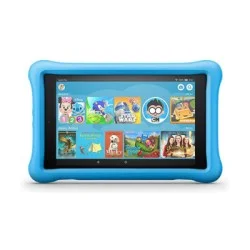 Fire HD 8 Kids Edition Tablet, 8 Inch HD Display, 32 GB, Blue Kid-Proof Case Fire HD 8 Kids Edition Tablet, 8 Inch HD Display, 32 GB, Blue Kid-Proof Case