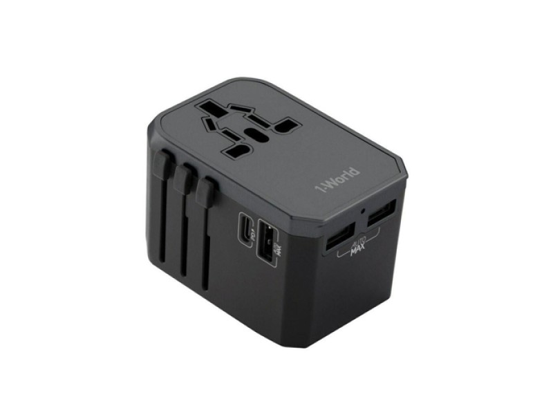 MOMEX 1- WORLD TYPE C +3 USB UNIVERSEL TRAVEL ADAPTER 30W MOMEX 1- WORLD TYPE C +3 USB UNIVERSEL TRAVEL ADAPTER 30W